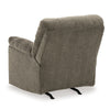 Ashley Tul Rocker Recliner Chair Poly Fiber Foam Fill Putty Gray Polyester BM327853