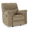 Ashley Tul Rocker Recliner Chair Poly Fiber Foam Fill Briar Brown Polyester BM327854