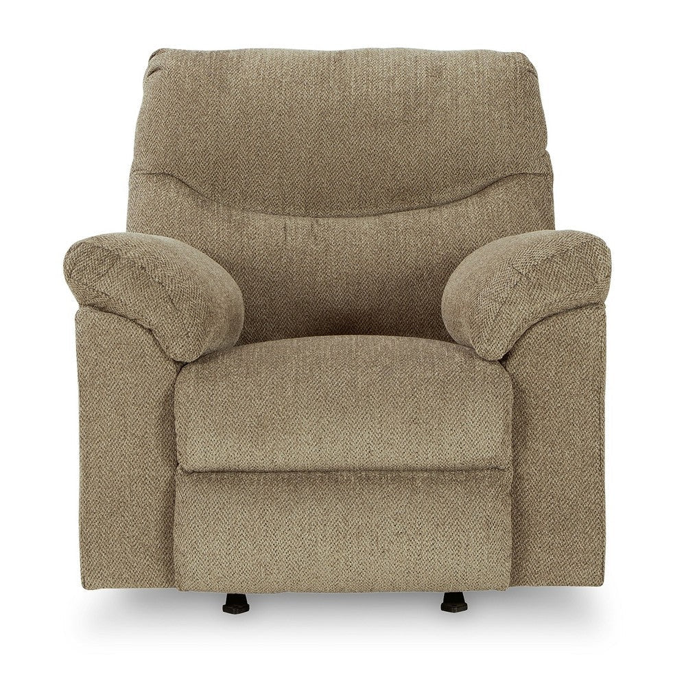 Ashley Tul Rocker Recliner Chair Poly Fiber Foam Fill Briar Brown Polyester BM327854