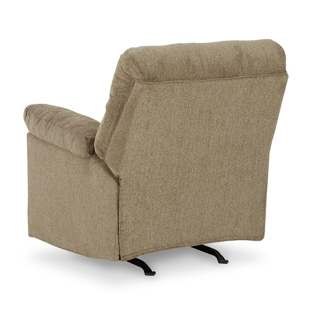 Ashley Tul Rocker Recliner Chair Poly Fiber Foam Fill Briar Brown Polyester BM327854