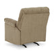 Ashley Tul Rocker Recliner Chair Poly Fiber Foam Fill Briar Brown Polyester BM327854