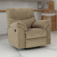 Ashley Tul Rocker Recliner Chair, Poly Fiber Foam Fill, Briar Brown Polyester