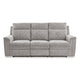 Ashley Jinu Dual Power Recliner Sofa Ash Gray Polyester Micro Chenille 86’’ BM327857