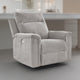 Ashley Jinu Power Recliner Rocker Chair, Ash Gray Polyester Micro Chenille