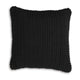 Ashley Rene Square Accent Throw Pillow, Polyfill Black Handwoven Design, 20"