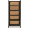 Ashley Bookcase | 70’’ | 5 Wood Storage Shelves | Black and Brown Solid Wood BM327869