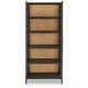 Ashley Bookcase | 70’’ | 5 Wood Storage Shelves | Black and Brown Solid Wood BM327869