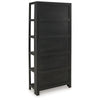 Ashley Bookcase | 70’’ | 5 Wood Storage Shelves | Black and Brown Solid Wood BM327869