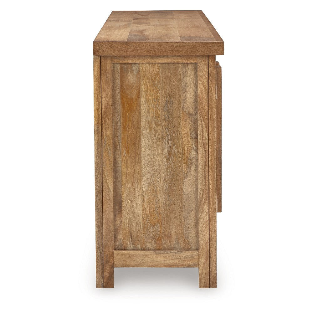 Ashley Sideboard Cabinet Console | 68’’ Craftsman Style | Brown Mango Wood BM327872