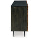 Ashley Sideboard Cabinet Console | 3 Grooved Brown Sheesham Wood 64’’ BM327873