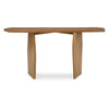 Ashley Console Sofa Table | Acacia Wood Irregular Tabletop | Brown 64’’ BM327879