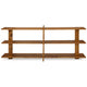 Ashley Console Sofa Table | 3 Open Shelves | Brown 78’’ Solid Acacia Wood BM327880
