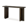 Ashley Console Sofa Table | Solid Wood T Shaped Legs | Dark Brown 53’’ BM327882