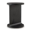 Ashley Accent Table | I Shaped Mango Wood Body | Sandblasted Black 16"