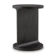 Ashley Accent Table | I Shaped Mango Wood Body | Sandblasted Black 16"