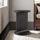 Ashley Accent Table | I Shaped Mango Wood Body | Sandblasted Black 16"