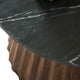 Ashley Ceil Cocktail Coffee Table | 26’’ Fluted Flared Base | Black Marble BM327884
