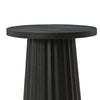 Ashley Ceil Accent Table | Round Fluted Classic Black Solid Wood Base | 14’’ BM327886