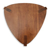 Ashley Nesting Accent Table Set of 2 | Brown Solid Mango Wood Triangular Tops BM327889