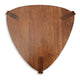 Ashley Nesting Accent Table Set of 2 | Brown Solid Mango Wood Triangular Tops BM327889