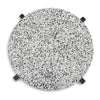 Ashley Accent Table | Round Terrazzo Tabletop | 25’’ | Dark Brown Mango Wood BM327891