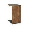 Ashley Accent Table | Solid Wood C Shape Design | 18’’ | Dark Brown BM327893