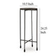 Ashley Accent Table | 11’’ Glass Top | Industrial Black Forged Metal Legs BM327898