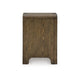 Ashley Accent Table | USB Charging Ports | 17’’ Warm Oak Brown Wood Veneer BM327899