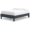 Ashley Cian Full Size Platform Bed | Shaker Style Design | Navy Blue Wood BM327903