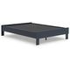 Ashley Cian Full Size Platform Bed | Shaker Style Design | Navy Blue Wood BM327903