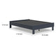 Ashley Cian Full Size Platform Bed | Shaker Style Design | Navy Blue Wood BM327903