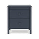 Ashley Cian Nightstand | 2 Drawers | Navy Blue Wood | Knob Handles | 24’’ BM327906