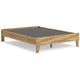 Ashley Maci Full Platform Bed | Natural Light Brown Wood | Low Profile Legs BM327907