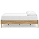 Ashley Maci Full Platform Bed | Natural Light Brown Wood | Low Profile Legs BM327907