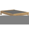 Ashley Maci Queen Platform Bed | Natural Light Brown Wood | Low Profile Legs BM327908