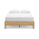 Ashley Maci Queen Platform Bed | Natural Light Brown Wood | Low Profile Legs BM327908