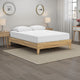 Ashley Maci Queen Platform Bed | Natural Light Brown Wood | Low Profile Legs