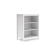Ashley Kally Standing Bookcase | 3 Open Shelves | Matte White Wood | 41"