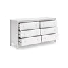 Ashley Kally Wide Dresser | 6 Drawers | Modern Matte White Wood Finish | 61’’ BM327917
