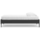 Ashley Alli Twin Size Platform Bed | Matte Black Wood Frame with Laminate BM327920