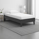 Ashley Alli Twin Size Platform Bed | Matte Black Wood Frame with Laminate