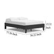 Ashley Alli Full Size Platform Bed | Matte Black Wood Frame with Laminate BM327921