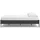 Ashley Alli Queen Size Platform Bed | Matte Black Wood Frame with Laminate BM327922