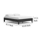 Ashley Alli Queen Size Platform Bed | Matte Black Wood Frame with Laminate BM327922