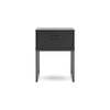 Ashley Alli Nightstand | 1 Drawer | Matte Black Wood | Metal Base | 26’’ BM327925