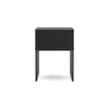 Ashley Alli Nightstand | 1 Drawer | Matte Black Wood | Metal Base | 26’’ BM327925