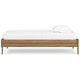 Ashley Deana Twin Platform Bed | Honey Brown Wood | Low Profile Tapered Legs BM327926