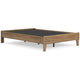 Ashley Deana Full Platform Bed | Honey Brown Wood | Low Profile Tapered Legs BM327927