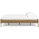 Ashley Deana Full Platform Bed | Honey Brown Wood | Low Profile Tapered Legs BM327927