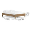 Ashley Deana Full Platform Bed | Honey Brown Wood | Low Profile Tapered Legs BM327927